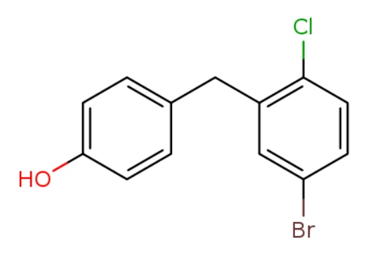 4-((5-brom-2-klorfenyl) metyl) fenol (CAS: 864070-18-8)