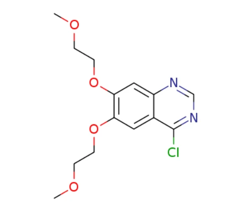 4-klor-6,7-bis (2-metoksyetoksy) quinazoline; 6,7-bis (2-metoksyetoksy) -4-klorokinazoline (CAS: 183322-18-1)